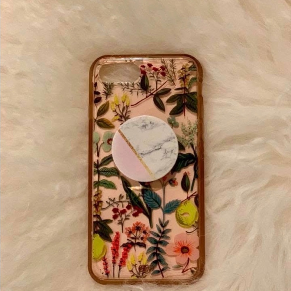 Rifle Paper Co. Floral Phone Case with Marble Accent